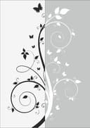Diseño Vectorial de Flores y Mariposas para Corte Láser