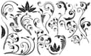 Diseño Vectorial de Arabescos y Elementos Florales