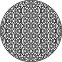 Vector DXF Mandala Flor de la Vida Geometría Sagrada