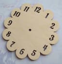 Flower Shaped Wall Clock Face Laser Cut Vector File