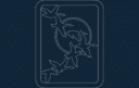 Flying Geese Moon Silhouette Vector Laser Cut File (DXF)