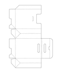 Molde de Caixa Dobrável Vetor DXF