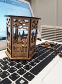 Forest Deer Christmas Lantern Laser Cut Vector Plan