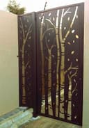 Forest Tree Metal Gate Decorative Panel Vector File