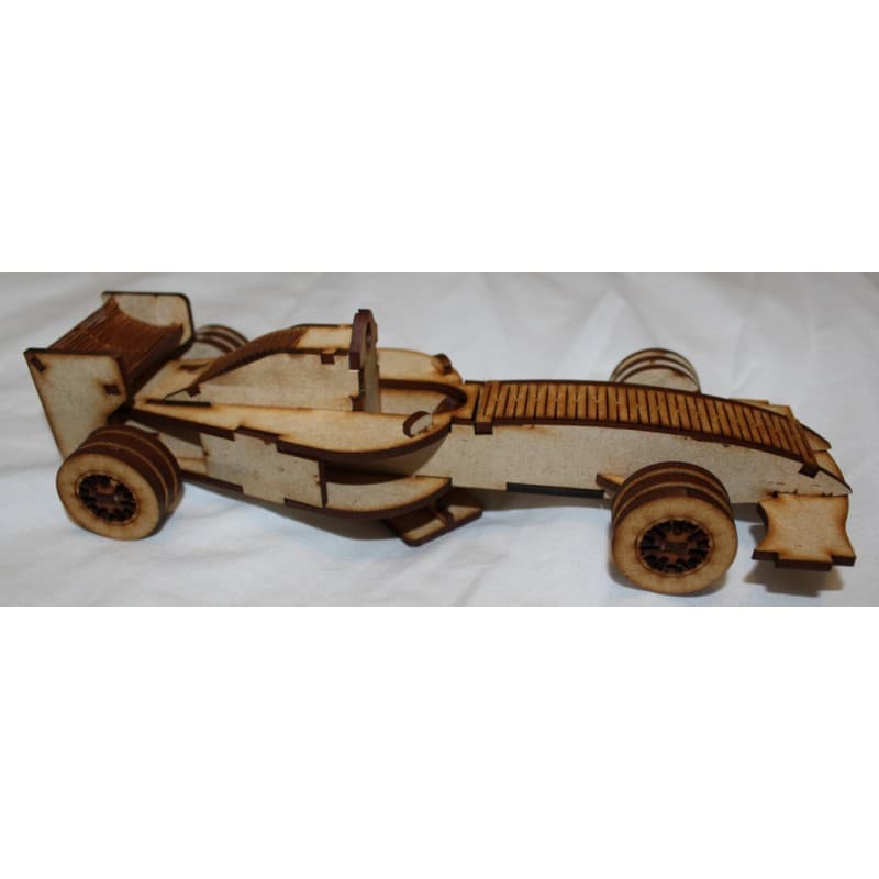 Formula 1 Race Car 3D Puzzle Laser Cut Vector File