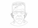 Vector de Cara de Monstruo de Frankenstein DXF para Corte Láser