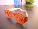 Gafas de Sol de Madera con Estrellas - Archivo Vectorial Láser