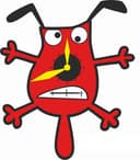 Vetor de Relógio de Parede de Cachorro Cartoon para Corte a Laser