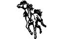 Vetor de Cavalo Galopando para Corte a Laser DXF