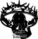 Game of Thrones Crown Wall Clock Laser Cut Vector File