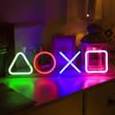 Gaming Controller Symbols Neon Sign Vector File