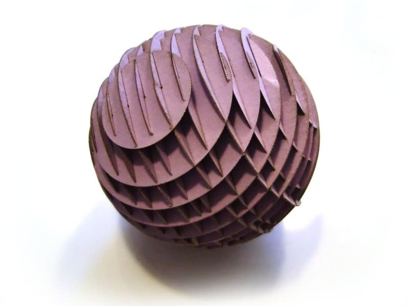 Geometric 3D Sphere Puzzle Vector File for Laser Cutting DXF