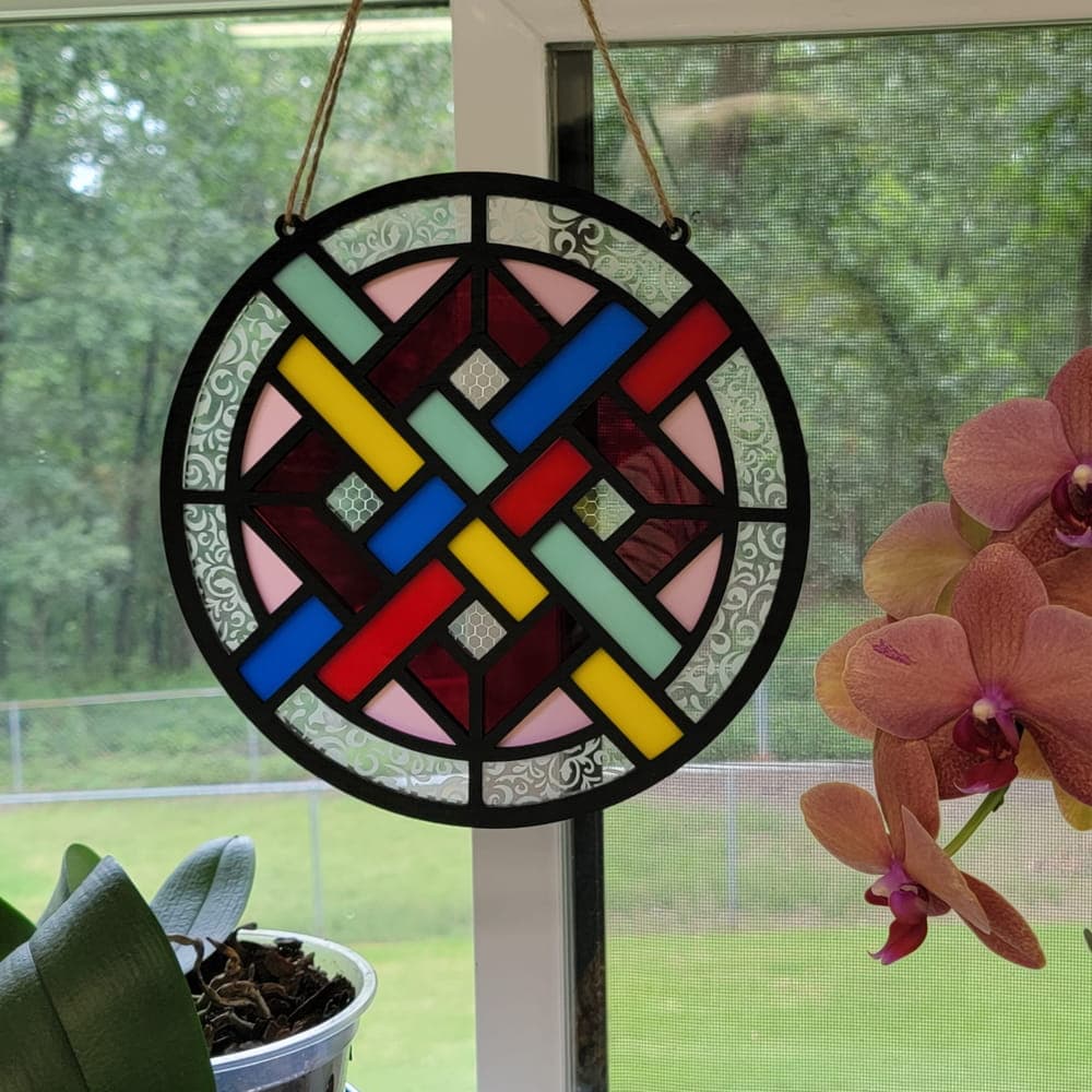 Geometric Celtic Knot Suncatcher Laser Cut File SVG