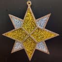 Geometric Christmas Star Ornament Laser Cut SVG File