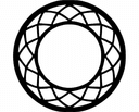 Archivo Vectorial DXF con Patrón de Marco Circular Geométrico