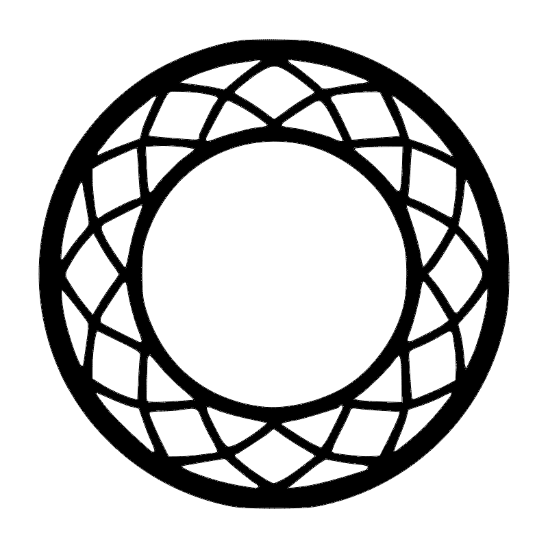 Geometric Circle Lattice Mandala DXF Vector File for Laser Cutting