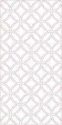 Geometric Circle Pattern Room Divider DXF