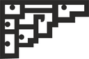 Geometric Corner Decorative Motif DXF Laser Cut File