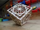 Geometric Cube Lamp 3D Puzzle Laser Cut Vector DXF File