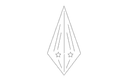 Diseño Vectorial de Estrella de Diamante Geométrico DXF