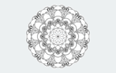Archivo Vectorial de Mandala Floral Geométrica para Corte Láser DXF