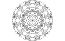 Geometric Floral Mandala Vector Design DXF File