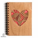 Archivo Vectorial de Portada de Cuaderno Corazón Geométrico