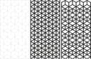 Padrão Geométrico de Treliça Hexagonal Vetor para Corte a Laser