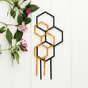 Geometric Hexagon Plant Trellis Vector File for Laser Cutting