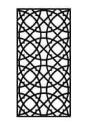 Geometric Interlocking Circles Screen Panel DXF Pattern for Laser Cut