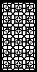 Arquivo Vetor DXF de Painel Decorativo de Treliça Geométrica