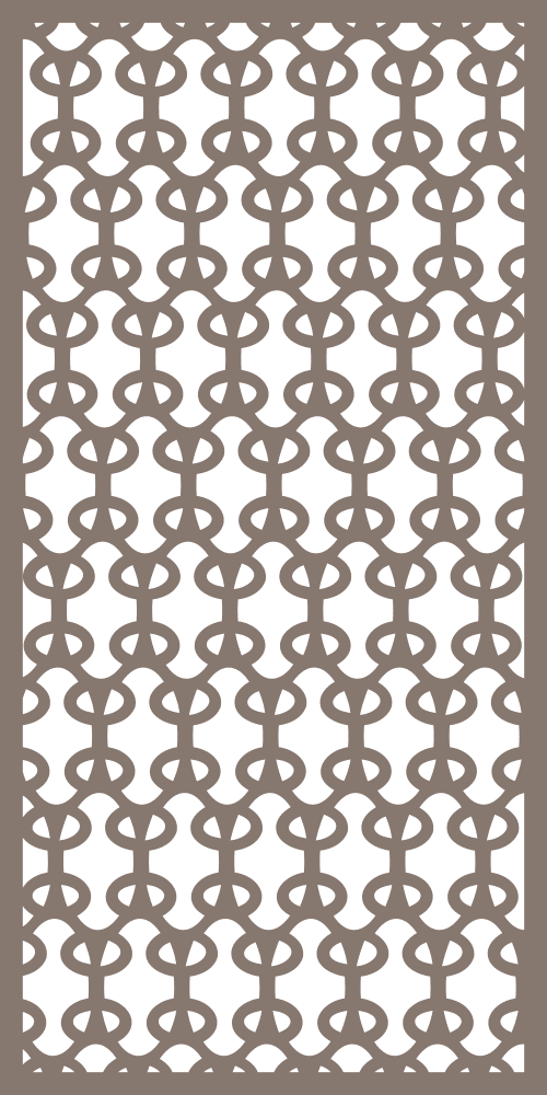 Geometric Lattice Decorative Screen Pattern Vector File