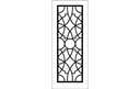 Archivo Vectorial de Panel de Puerta con Celosía Geométrica