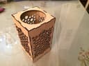Geometric Lattice Laser Cut Candle Holder DXF Vector File