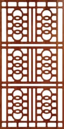 Geometric Lattice Room Divider Vector Pattern DXF