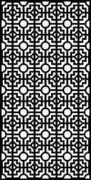 Archivo Vectorial DXF de Panel de Celosía Geométrica