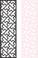 Diseño de Panel de Celosía Geométrica Vector Archivo DXF