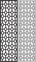 Panel de Celosía Geométrica Vector para Corte Láser