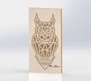 Geometric Layered Owl Wall Art Free Vector File for Laser Cutting