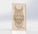 Geometric Layered Owl Wall Art Laser Cut Vector File