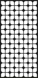 Geometric Leaf Pattern Decorative Screen DXF File for Laser Cutting