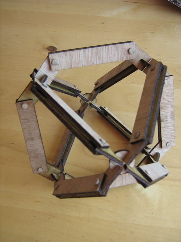 Geometric Octahedron 3D Puzzle Laser Cut Vector File