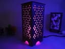 Geometric Pattern Laser Cut Table Lamp SVG Vector File