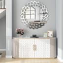 Geometric Round Mirror Frame Vector Laser Cut File