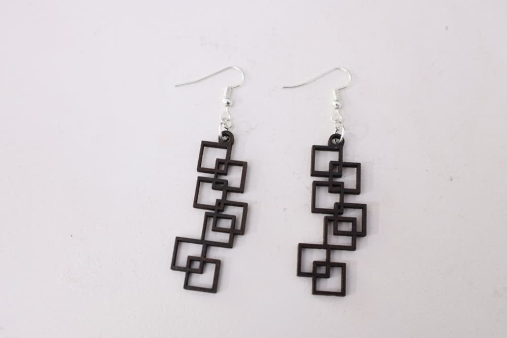 Pendientes Geométricos de Cuadrados Archivo Vectorial DXF