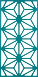 Geometric Star Pattern Decorative Panel DXF File