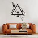 Geometric Triangle Modern Wall Art Vector File for Laser Cut
