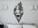 Geometric Wilderness Bear Wall Art DXF Laser Cut Pattern