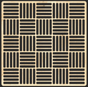 Vector de Patrón de Rejilla Geométrica Tejida para Corte Láser