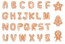 Alfabeto de Galleta de Jengibre SVG para Corte Láser